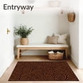 thumbnail image 3 of ODIKA 4'x6' Machine Washable Non-Slip Area Rug, Twisted Knot Pathway Protective Barrier High Traffic Rug, Black, 600457, 3 of 7