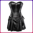 thumbnail image 1 of Corsé con cremallera Europa y Estados Unidos corsé sexy con cintura de falda corta vestido de palacio ropa moldeadora de cuero, 1 of 5