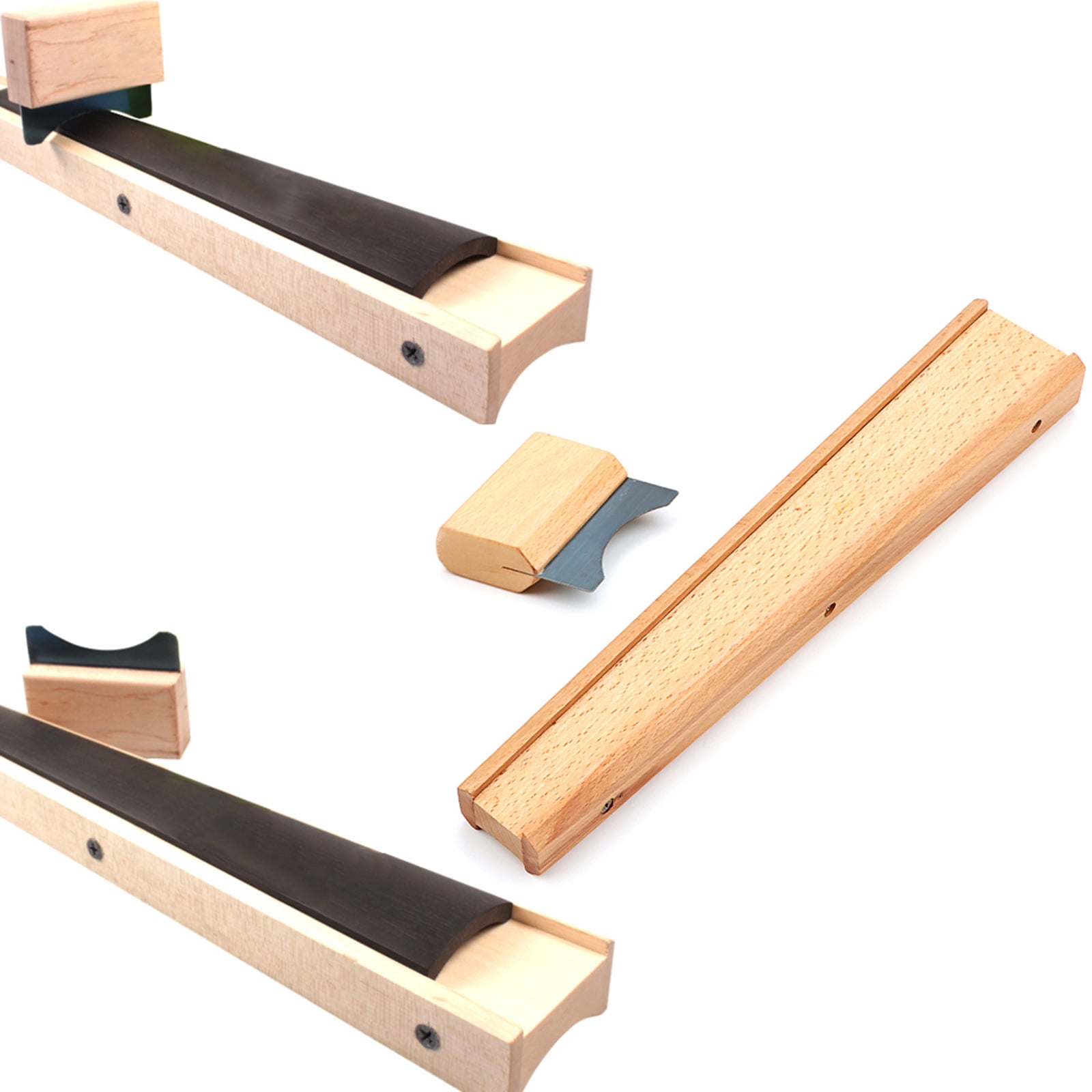 FEAMOS Violin Fretboard Tool Set Wooden Violin Fingerboard Holder Clamp Violin Fingerboard Scraper Violin Making Luthier Tools
