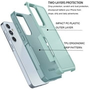 For Samsung Galaxy A55 5G Phone Case, Ebizware Shockproof Case Military Grade Heavy Duty Full Body Protection Rugged Cover for Galaxy A55 5G, Mint Green