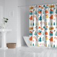 thumbnail image 2 of Merry Christmas Shower Curtain for Bathroom Winter Christmas Snowflake Shower Curtains Waterproof Beautiful Bathroom Curtains Hooks Included,72x72Inch, 2 of 5