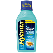 Mylanta Antacid Heartburn & Gas Tonight Formula, Liquid, Honey Chamomile, 12 fl oz