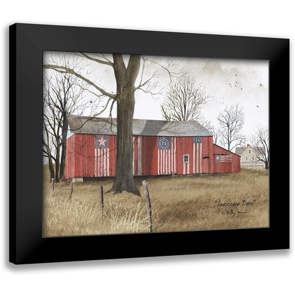 Jacobs, Billy 14x12 Black Modern Framed Museum Art Print Titled - Americana Barn