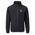 thumbnail image 2 of Men's Cutter & Buck  Black Wyoming Cowboys Big & Tall Charter Eco Knit Recycled Full-Zip Jacket, 2 of 3