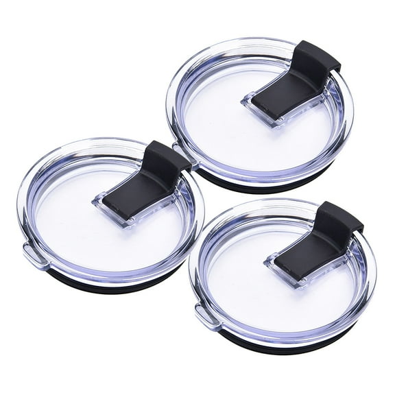 Hemoton 3pcs Cup Lid Replacement Spill Proof Easy To Install, Keeps Drinks Insulated For Travel Coffee Tumbler Cups Travel Spill Proof Cup Lids Covers