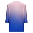 thumbnail image 3 of Patlollav Plus Size Blouses Womens 3/4 Sleeve Tops V Neck Tunic Tops Casual Loose T-Shirts, 3 of 6
