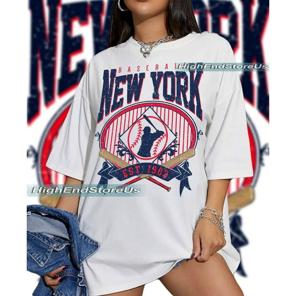 Vintage New York Baseball T-shirt, New York Team Fan Apparel Fan Shirt