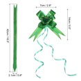 thumbnail image 2 of Unique Bargains 2.8inch Pull Bows Present Wrapping String Bows Ribbon Gold Thread Style Dark Green 40 Pack, 2 of 6