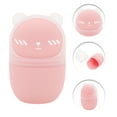 thumbnail image 3 of Unique Bargains 1 Pc Portable Bears with Cover Makeup Sponge Holder for Travel Pink Silicone Plastic, 3 of 6