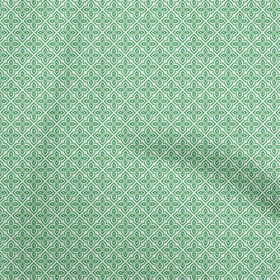 oneOone Georgette Viscose Green Fabric Asian Block Sewing Material Print Fabric By The Yard 42 Inch Wide