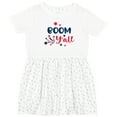 thumbnail image 3 of Inktastic 4th of July Boom Y'all with Red White and Blue Stars Girls Toddler Dress, 3 of 5