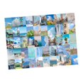 thumbnail image 3 of 50 pegatinas de paisaje natural, decorativas, estéticas, paisajes de viaje, álbumes de recortes, pegatinas para bricolaje, planificador, diario, portátiles, equipaje, color azul, 3 of 10