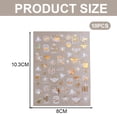 thumbnail image 2 of 10 hojas de pegatinas de platino para decoración de uñas, calcomanías para uñas acrílicas falsas, dijes decorativos para mujeres, 2 of 6