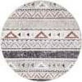 thumbnail image 3 of Unique Loom Eco Southwestern Collection Area Rug - Holbrook (3' 3" Round Gray/Black), 3 of 7