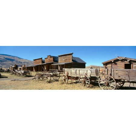 Ghost Town Cody Wyoming Canvas Art - Panoramic Images (27 x