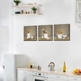 thumbnail image 3 of Kitchen Wall Art Decor Vintage Kitchenware Painting Picture Dining Room Restaurant Bar Decoration (Brown), 3 of 5
