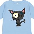 thumbnail image 4 of Inktastic Goth Animals Pets Black Cat Boys or Girls Long Sleeve Toddler T-Shirt, 4 of 5