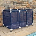 thumbnail image 3 of Pool Bins Pool Storage Mesh Rolling Organizer, Blue, PBFT-1525, 3 of 4