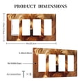 thumbnail image 3 of cute dog Switch Cover Decorative Wall Plate / 4-Gang 4-Decor / Standard Size 4.5x8 in, 3 of 5