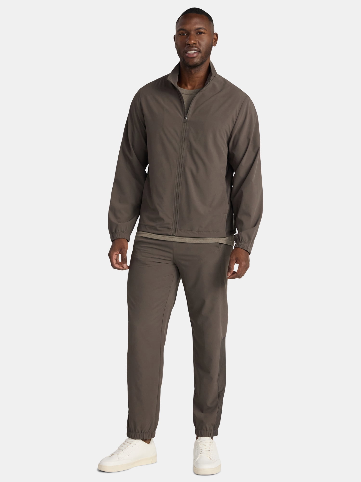 Athletic Works Men's and Big Men's Woven Track Jacket, Sizes S-3XL