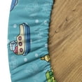 thumbnail image 5 of Ambesonne Plane Fitted Round Tablecloth, Cartoon Style, 36"- 40" Diameter, Multicolor, 5 of 5