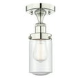 thumbnail image 3 of Innovations Lighting  Edison Dover - 1 Light 7" Semi-Flush Mount Polished Nickel/Seedy, 3 of 5