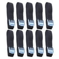 thumbnail image 4 of Myenne 10 Pcs Lashing Straps with Steel Buckle Thick Nylon Quick Release Lashing Straps for Cargo Tie Down Car Roof Rack Luggage Kayak Carrier (Black), 4 of 10