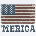 thumbnail image 2 of CafePress - Merica Flag Vintage Infant Bodysuit - Baby Light Bodysuit, Size Newborn - 24 Months, 2 of 4