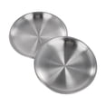 thumbnail image 2 of 2Pcs Stainless Steel Camping Plate Round Tableware for Camping Kitchen Party 14X1cm, 2 of 9