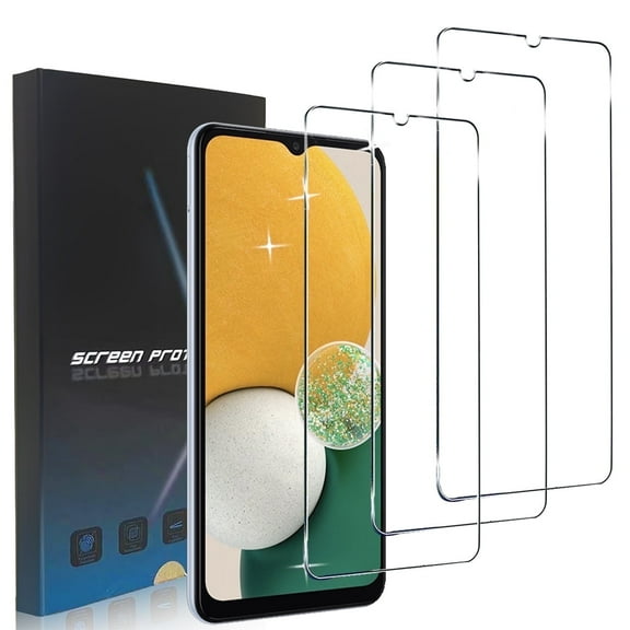 ZYQEEE HD Screen Protector Compatible for Samsung Galaxy A13 5G 6.5", Anti-Scratch Tempered Glass Film, Case Friendly, Easy Install Bubble-Free, 3 Pack