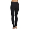 thumbnail image 3 of Felina | Velvety Soft Lightweight Leggings | 4-Pack (Black, X-Small), 3 of 5