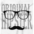 thumbnail image 2 of Original Hipster Mustache Blerd Hoodie Hooded Sweatshirt Men Brisco Brands L, 2 of 6