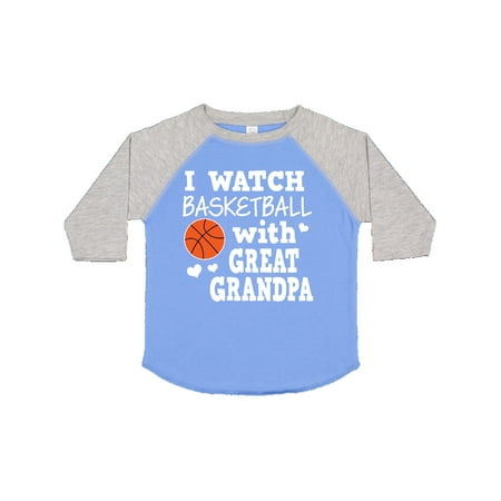

Inktastic I Watch Basketball with Great Grandpa Gift Toddler Boy Girl T-Shirt