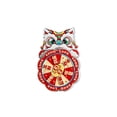 thumbnail image 2 of Fortune God & Lion Dance Rotating Fridge Magnets, Chinese Traditional Auspicious Pattern Refrigerator Magnets with Lucky Cat Design, Spinning Magnetic Decor for Kitchen Office Home Decoration, 2 of 6