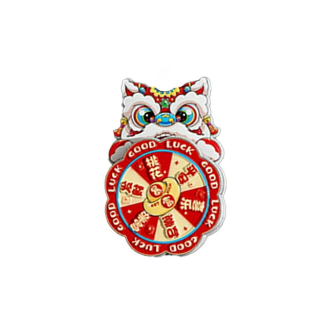 E Rotating Fridge Magnets Plastic Multicolor With Lion Design For Kitchen Office Decoration Creative Style E Size 3.54 X 2.28 X 0.39 Inches