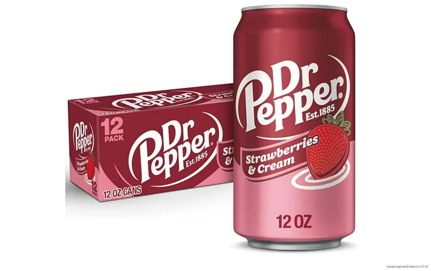 Dr. Pepper Strawberries And Cream 12 Oz Cans Bundled By (12 Pack