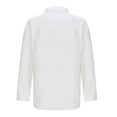 thumbnail image 7 of TFEOQRY Men's Oversized Shirt Long Sleeve Button Down Lip Print Pockets Casual Streetwear Loose Top White, 7 of 7
