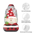 thumbnail image 4 of Wukai Gnome And Buffalo Plaid Full Set Car Seat Covers with Soft Padding Universal Auto Front Seats Protector and Cushion Mat, 4 of 5