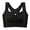 Black, variant on Jelly Bras For Women Womens Color Blocked Lace Bra Front Buckle Elastic Vest No Underwire Adhesive Black M-3Xl