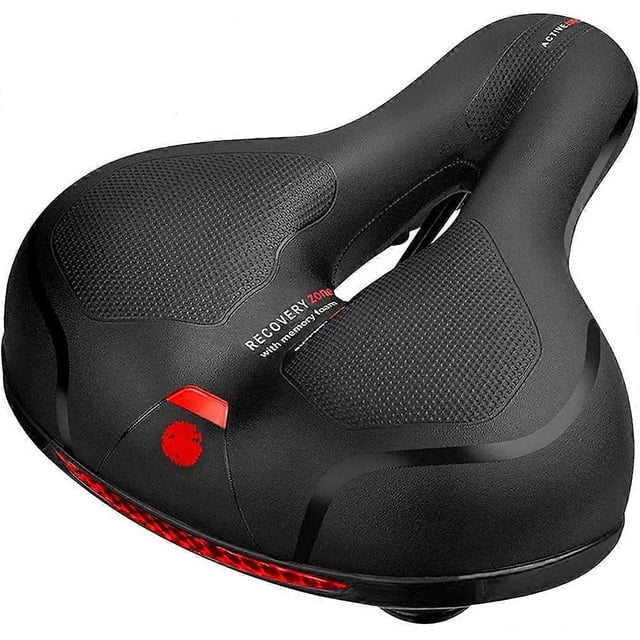 Bicycle Seat Comfort Saddle, Padded, Waterproof, Prostate, Compatible with Mountain Bike, City Bike, Racing and Fitness Bike, Unisex