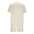 thumbnail image 4 of Aofany Mens 2 Pieces Short Set, Men Summer Short Outfits Casual Tracksuit Short Sleeve T Shirt and Shorts Set, 4 of 5