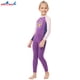 thumbnail image 2 of Eigraketly Traje de baño para niños, traje de baño de una pieza de manga larga a prueba de sol para niñas, traje de baño cálido de neopreno Deportes acuáticos Violeta XXL, 2 of 6