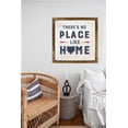 thumbnail image 2 of Eveokoki No Place Like Home Square Rustic Wood Signs,Vintage Wooden Farmhouse Plaque, Large Wood Framed Wall Hanging Decor 16", 2 of 5