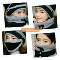 thumbnail image 2 of Cyiecw Winter Warm Knitted Beanie Hat Scarf and Mask Set  for Women Black, 2 of 7