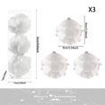thumbnail image 3 of 3 piezas/caja de 8 cm, adornos para árbol de Navidad, bolas blancas con forma de pétalo, bolas de nieve de espuma, colgantes para Navidad, decoración para fiesta de Año Nuevo, Navidad, 3 of 5