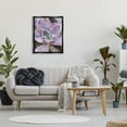 thumbnail image 2 of Purple Succulent Close Up Botanical & Floral Graphic Art Jet Black Framed Art Print Wall Art, 2 of 6