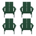 thumbnail image 2 of WestinTrends Riviera Outdoor HDPE Modern Adirondack Chair with Cup Holder (Set of 4), Dark Green, 2 of 10