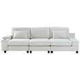 thumbnail image 6 of U_Style Stylish Modular Sofa Sectional with Polyester Upholstery with 4 Pillows, 1 Cup Holder with Free Combination for Living Room, 6 of 9