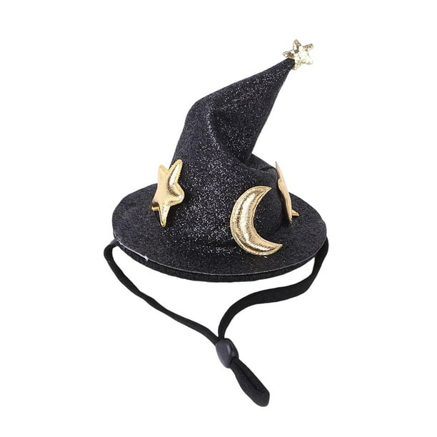 Sombreros para mascotas, elegante gorro de hámster con correa ajustable para la barbilla, gorro divertido de pollo Negro
