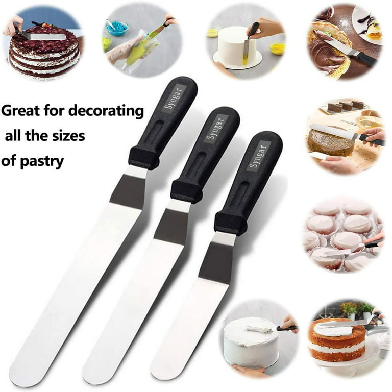 WORTHBUY 1pc stainless steel cake spatula butter frosting frosting knife  smoothing kitchen pastry cake decoration tool